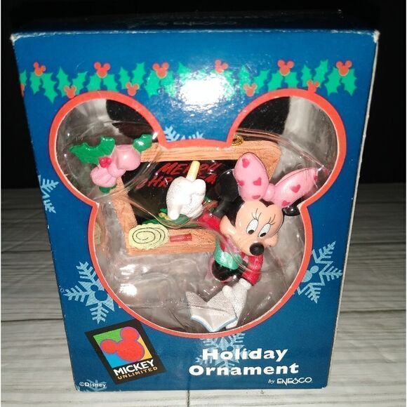 Mickey Unlimited Holiday Ornament Minnie Mouse Merry Christmas Teacher By Enesco - Picture 8 of 9